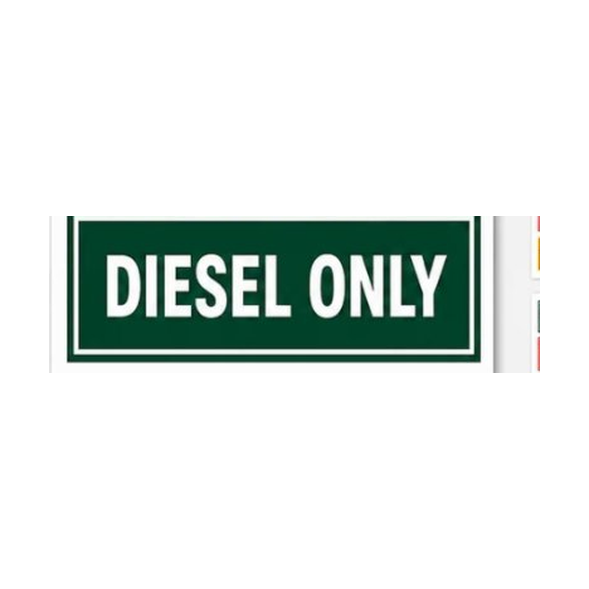 Fuel Label Sticker - Diesel Only - 6 x 2 Inch