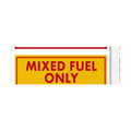 Fuel Label Sticker - Mixed Fuel Only - 6 x 2 Inch