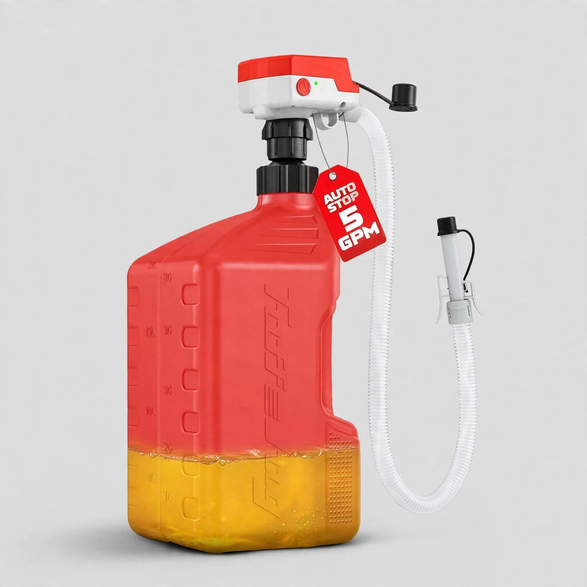 Cordless Fuel Transfer Pump - Fits Milwaukee 18V and DeWalt 20V - 5 GPM